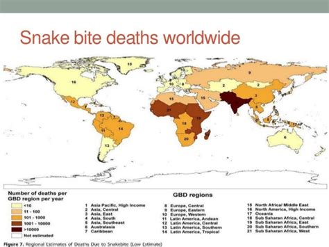 how many people are snale bit in china each year